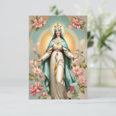 Carte Sainte Vierge Marie, carte catholique (スタンド正面)