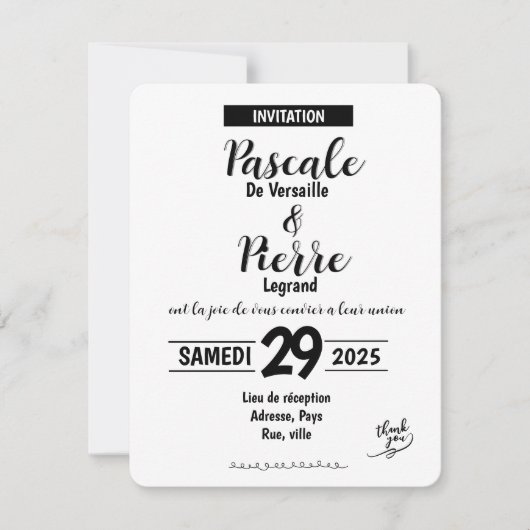Carte - SAVE THE DATE セーブザデート (正面)