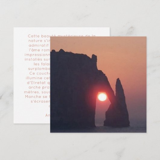 Carte simple (正面/裏面)