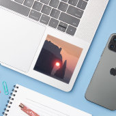 Carte simple シール (ノートパソコンとiPhone)