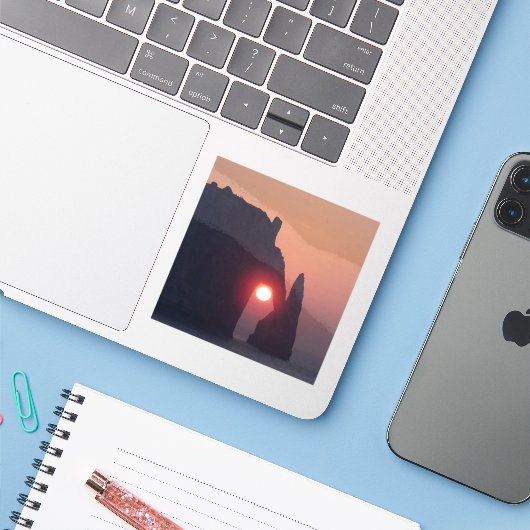Carte simple シール (ノートパソコンとiPhone)
