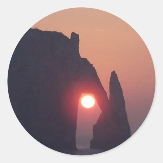 Carte simple ラウンドシール (正面)