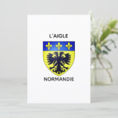 Carte simple - Blason de L'Aigle - Normandie (スタンド正面)