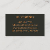 carte visite pour coiffeuse 名刺 (裏面)