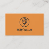 carte visite pour coiffeuse 名刺 (正面)