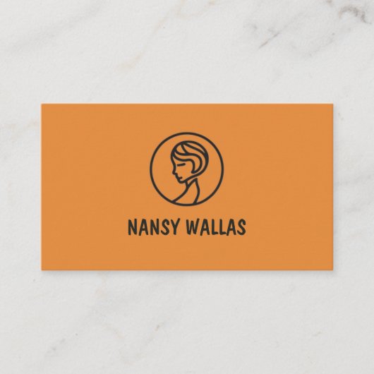 carte visite pour coiffeuse 名刺 (正面)