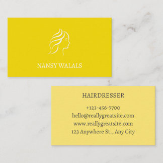 carte visite pour coiffeuse 名刺