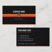 Carte visite - Professionnel informatique orange 2 名刺 (正面/裏面)