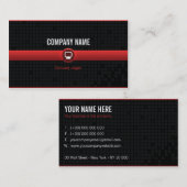Carte visite - Professionnel informatique rouge v2 名刺 (正面/裏面)