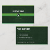Carte visite - Professionnel informatique verte v1 名刺 (正面/裏面)