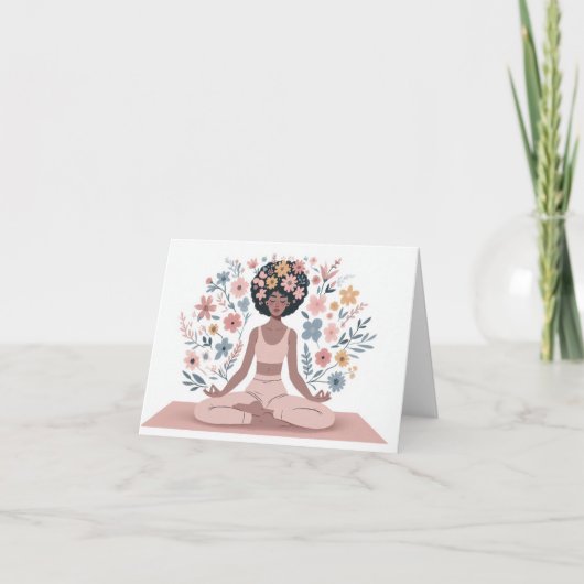 Carte  Yoga Sukhasana Sérénité et Équilibre 招待状 (正面)