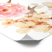 Cartel de bienvenida de Póster Floral Pampas ポスター (角)