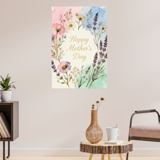 Cartel Happy Mothers Day ポスター (リビング3)