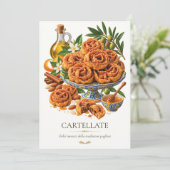 Cartellate – Vintage Italian Dessert 招待状 (スタンド正面)