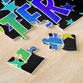 「CARTER」名、おもしろい「ハッピーバースデー」 ジグソーパズル (側面)