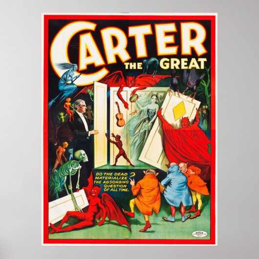 Carter the Great Spirit Cabinet Poster ポスター (正面)