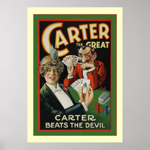 Carter The Great ~ Vintage Magician ポスター