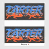 Carter Vorname Name Graffiti Aufkleber Sticker シール (シート)