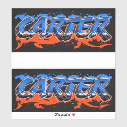 Carter Vorname Name Graffiti Aufkleber Sticker シール (シート)