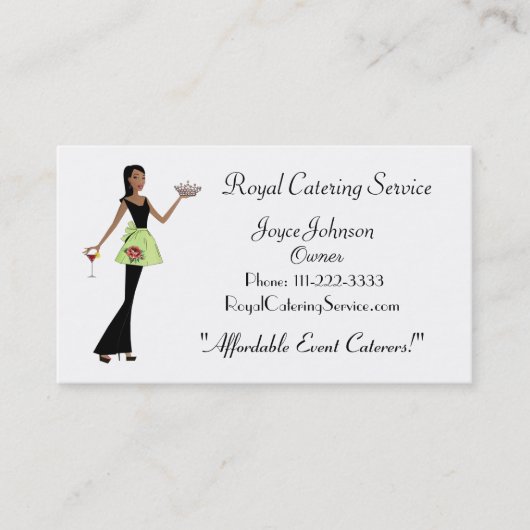 Carterer王室の名刺 名刺 (正面)