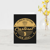 Carteret New Jersey Its Where My Story Begins カード (黄色い花)