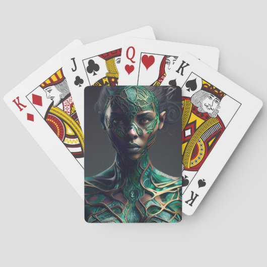 Cartes à jouer Fille Verte トランプ (裏面)