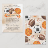 Cartes de demande de livre pour bébé sur le thème  エンクロージャーカード (正面/裏面)