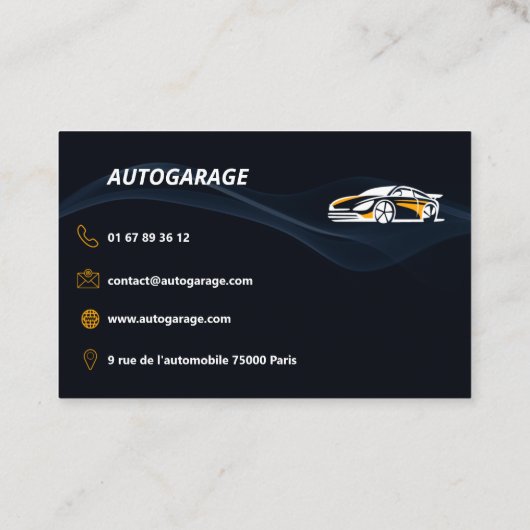 Cartes de visite automobile 名刺 (裏面)