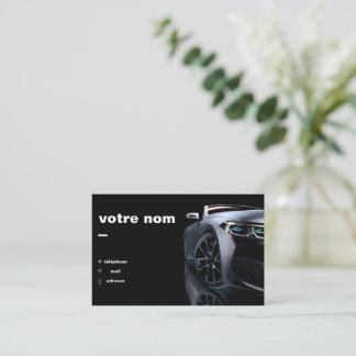 Cartes de visite automobile personnalisable 名刺