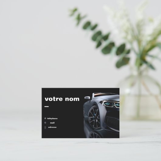 Cartes de visite automobile personnalisable 名刺 (スタンド正面)