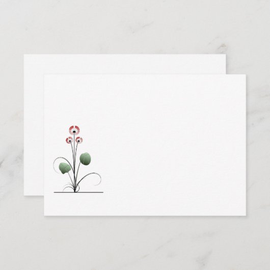 Cartes De Visite ikebana (正面/裏面)