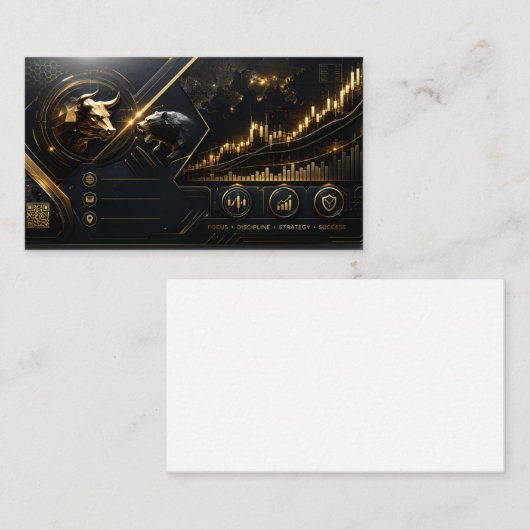 Cartes de visite Luxury Business 名刺 (正面/裏面)