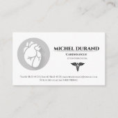 Cartes de visite Médicales Cardiologue 名刺 (正面)