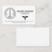 Cartes de visite Médicales pneumologue 名刺 (正面/裏面)