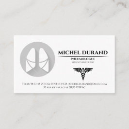 Cartes de visite Médicales pneumologue 名刺