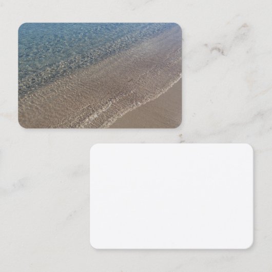 Cartes de visite Mer cristalline 名刺 (正面/裏面)