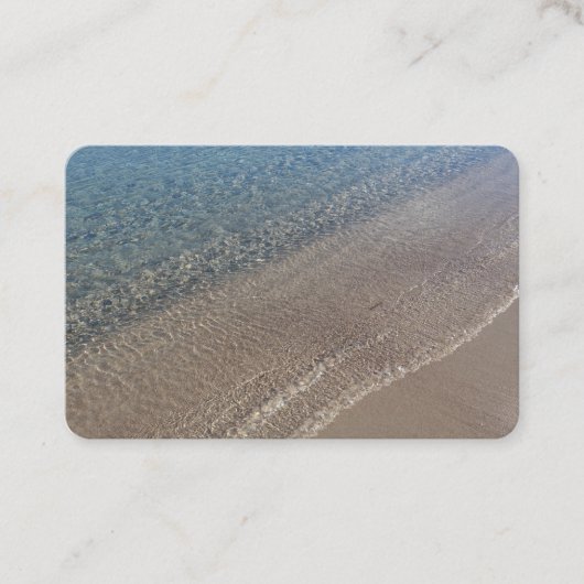 Cartes de visite Mer cristalline 名刺 (正面)