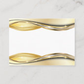 Cartes de visite ors noir luxe 名刺 (裏面)