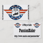 Cartes de visite PassionRider 名刺 (正面/裏面)