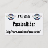 Cartes de visite PassionRider 名刺 (裏面)