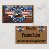 Cartes de visite PassionRider 名刺 (正面/裏面)
