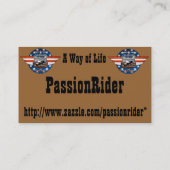 Cartes de visite PassionRider 名刺 (裏面)
