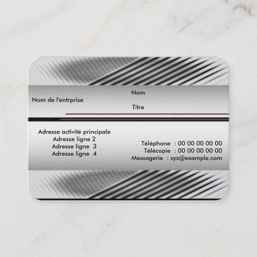 cartes de visite personnalisées 名刺 (正面)