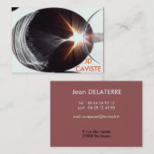 CARTES DE VISITE POUR CAVISTES, BAR ET RESTAURANTS 名刺 (正面/裏面)