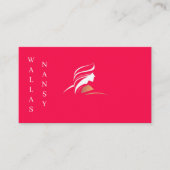 Cartes de visite pour coiffeuse 名刺 (正面)