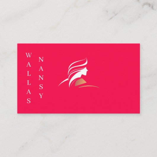 Cartes de visite pour coiffeuse 名刺 (正面)