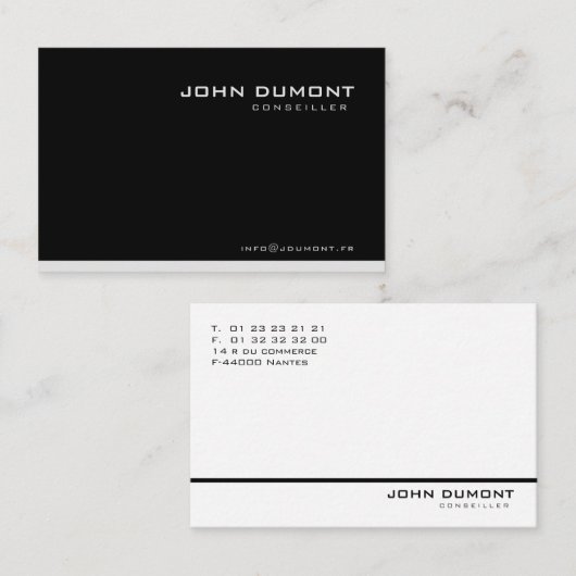 Cartes de visite - Professionnelles 名刺 (正面/裏面)