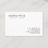 Cartes de visite - Professionnelles 名刺 (裏面)