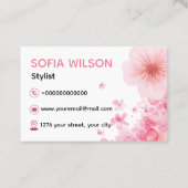 Cartes de visite Standard : 8,5 cm x 5,5 cm 名刺 (裏面)