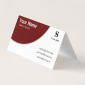 Cartes de visite Standard : 8,5 cm x 5,5 cm 名刺 (裏面)